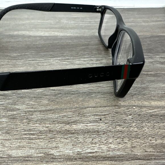 Gucci GG1054 13V Matte Black Rectangular Eyeglasses Frame Italy 55-16-145 - Picture 4 of 10